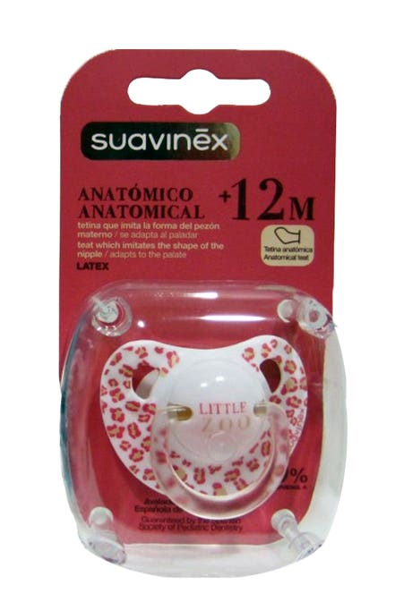 Ciuccio Anatomico Suavinex + 12 mesi Reticolo Piccolo Zoo ROSA - Ciucci - Mamma  e Bimbo