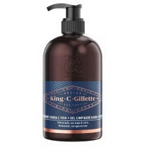 Gillette King C. Gel Limpiador para Barba y Rostro 350 ml