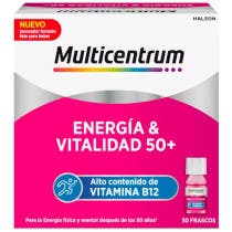 Multicentrum Energia Vitalidad 50 Vitamina B12 Energia Fisica y Mental 30 Frascos
