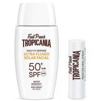 Pack Tropicania Protector Solar Facial SPF50  Ultra Fluido 50ml   REGALO Protector Labial Aloe Vera
